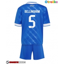 Otroške Nogometnih dresov Real Madrid Jude Bellingham #5 Tretji 2025-26 Kratki rokavi (+ hlače)